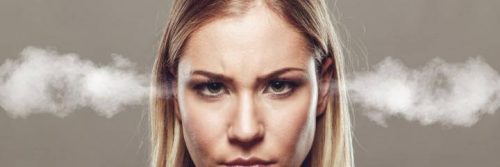 woman feels angry