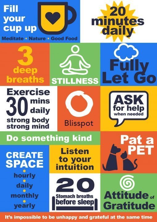 Stay strong and overcome stress infographic