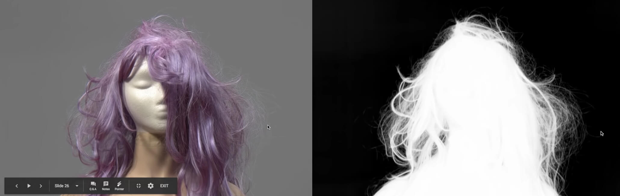 Arraiy data gathering: establishing a 'ground truth' not via color-keying, but by machine learning that can apply the same principles to 'live' examples without the need for flat-color backgrounds later.