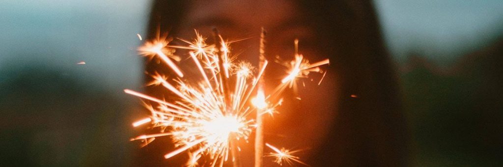 woman looking at lighters