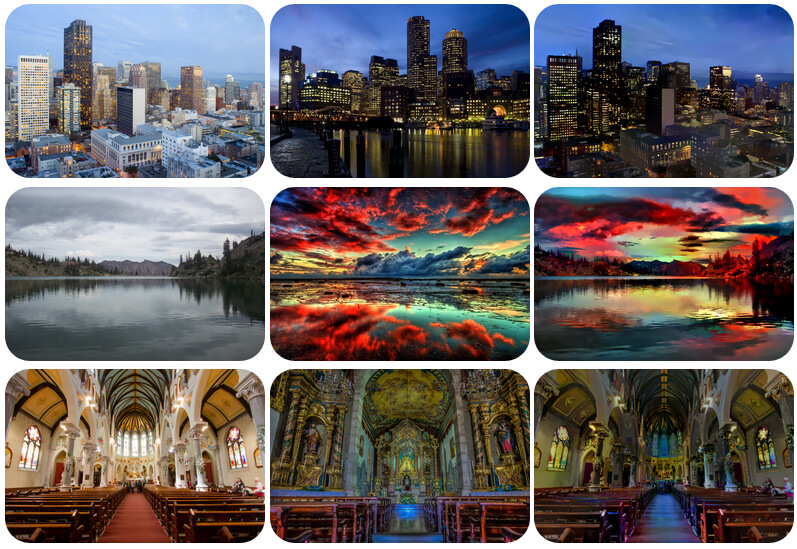 Research into Deep Photo Style Transfer in 2017, a collaboration between Cornell University and Adobe. Reference images and stylized secondary images are combined via a neural network to output photorealistic combinations.