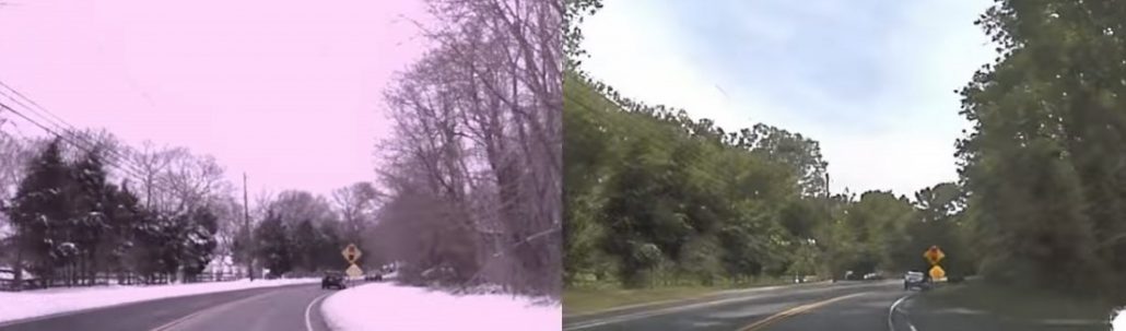 NVIDIA Vid2Vid changes seasons