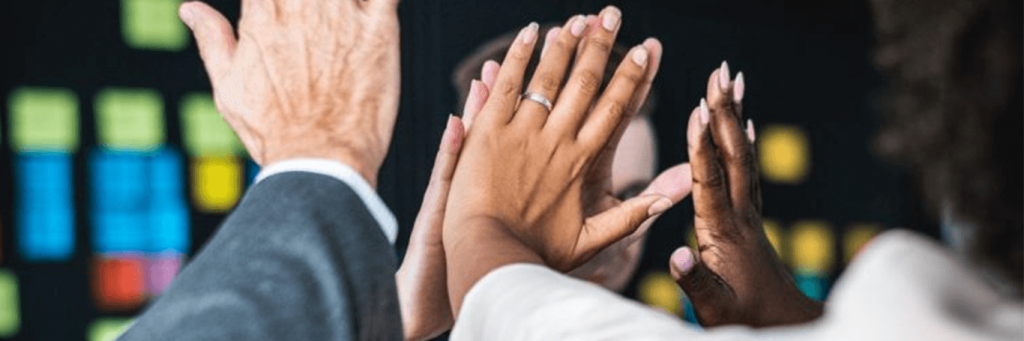 hands clapping cheering up